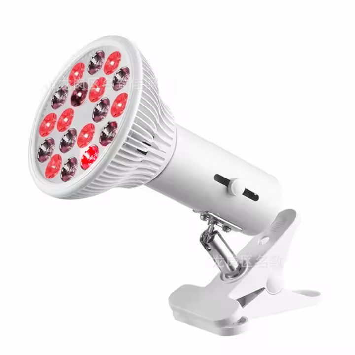 Lámpara de terapia de luz roja con bombilla de 18 LED, dispositivo de terapia de luz infrarroja Facial para uso doméstico - 1