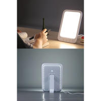 Luz LED fluorescente de 20000 Lux, terapia de luz cálida antidepresora fría, 3 colores de luz, 5 niveles de brillo táctil - details 1