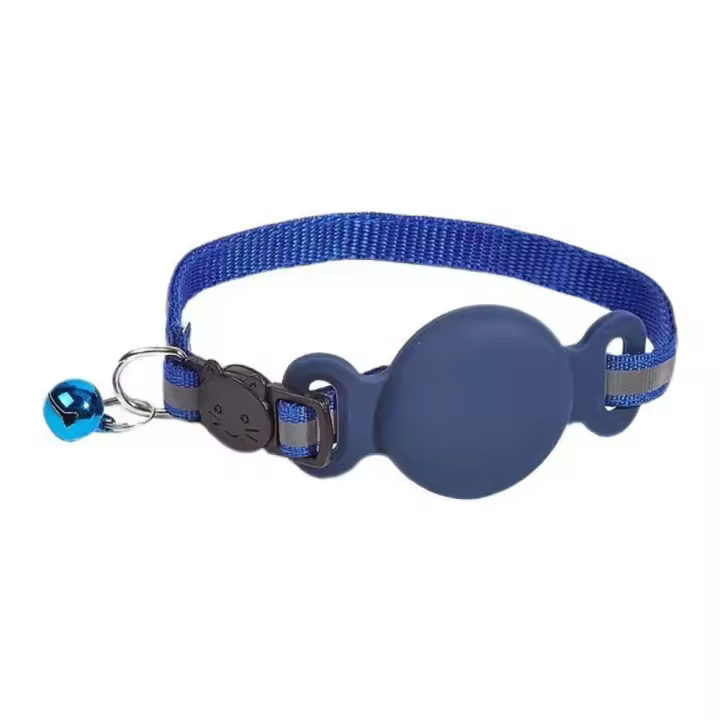 Collar de silicona antipérdida para Gato, ajustable con campana, Collar protector GPS para mascotas, Collar rastreador de Gato impermeable para perros y gatos - 1