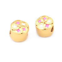 Pulseras de Brass Dorado Mate 4PCS Grande Agujero Abalorios para Hacer Joyas DIY - details 120