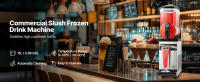 Máquina Comercial para Bebidas Congeladas SucceBuy, Máquina para Granizados de 15L con un Solo Tanque, Máquina de Acero Inoxidable para Margaritas y Smoothies para Reuniones Familiares, Restaurantes, Cafeterías y Bares - details 0
