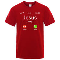 Camisetas de algodón de marca de verano para hombre, camisetas de Jesús, ropa de calle divertida, llamadas, aceptar o decorar diseños, Tops - details 4