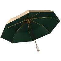 Paraguas plegable dorado automático de viaje, pequeño y ligero, 8 varillas, botón de apertura y cierre automático, portátil, mango ergonómico, protección UV 99 - details 27