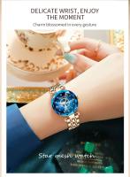 Reloj de Pulsera de Acero Inoxidable para Mujer Ocean Star Cristal de Gradiente Diamante Acolchado - details 6
