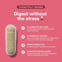 Enzimas digestivas para la salud intestinal - Multi enzimas probióticas con prebióticos y probióticos con lipasa para mujeres y hombres para la salud digestiva, enzimas diarias para la digestión - details 2