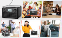 Reproductor de CD portátil con altavoces duales, reproductor de CD recargable Bluetooth,Boombox reproductor de CD con Radio FM, reproduce CD/disco MP3/USB/TF, Conector de auriculares, cargador incluido - details 6