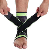 2Pcs Adjustable Sports Ankle Support Compression Brace Protector - details 5