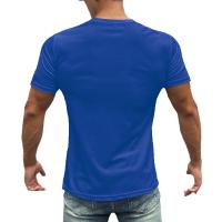 Camiseta Deportiva de Poliéster para Hombres Cuello Redondo, Manga Corta, Secado Rápido, Ropa Deportiva Transpirable para Gimnasio y Correr en Primavera/Verano - details 4