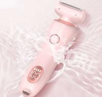 Maquinillas de afeitar eléctricas para mujer, afeitadoras faciales 2 en 1 para Bikini, depilación para axilas, piernas, recortador corporal para mujer, resistente al agua IPX7 - details 7