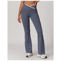 Leggings delanteros en forma de V con bloques de Color de cintura alta, pantalones de chándal adecuados para mujer, ropa deportiva para Fitness, ropa deportiva de moda - details 4