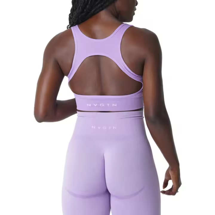 NVGTN-Sujetador sin costuras Eclipse para mujer, Top de licra, elástico, transpirable, mejora el pecho, ropa interior deportiva de ocio - 1
