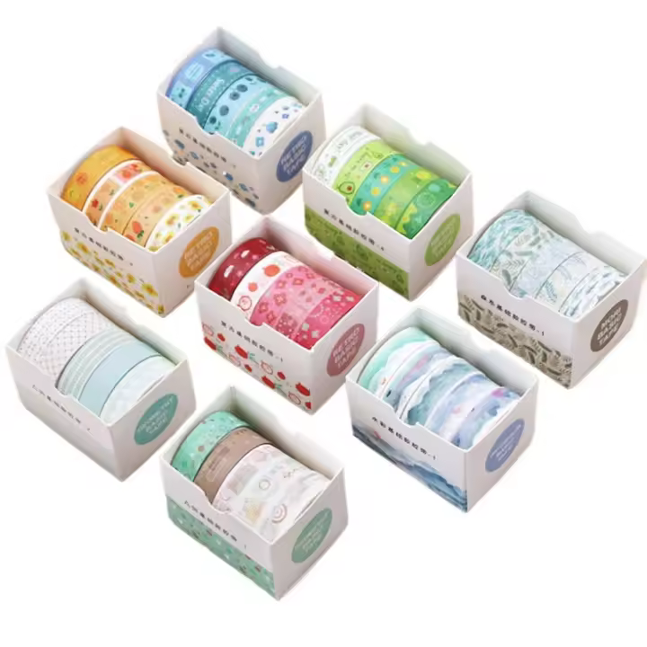 Juego de 5 pegatinas decorativas coreanas y japonesas para álbum de recortes, para estética diaria - 1
