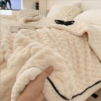 Beibei Manta de Terciopelo Escarabajo de Invierno, Manta de Terciopelo de Doble Cara Gruesa y cálida Multifuncional para Dormitorio, 150x200 mm - details 2