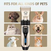 Cortadora de pelo profesional para perros y gatos, afeitadora recargable de Metal, máquina de corte para cachorros, corte de pelo de poco ruido - details 3