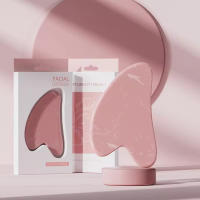 Masajeador de cuello de Spa facial, rodillo Gua Sha, tablero raspador, removedor de arrugas, cuidado de los ojos, juego de resina Guasha, 2 piezas por juego - details 8