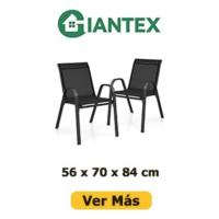 Juego de 4 sillas de exterior, silla de comedor apilable con marco de acero con reposabrazos y respaldo, 56 x 70 x 84 cm, sillas ergonómicas para piscina, terraza, jardín (marrón) - details 1