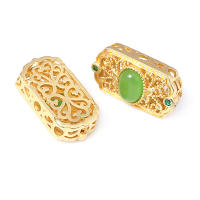 Pulseras de Abalorios Nepalaesas Estilo Vintage de Metal Dorado Mate 5PCS Accesorios de Joyería DIY - details 31