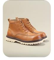 Botas cortas informales retro de caña alta Zapatos de cuero de moda de piel de vaca Botas de herramientas Botas de cuero - details 7