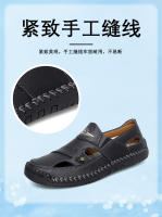 2025 nuevo verano Baotou sandalias de hombre transpirable Casual zapatos de playa huecos grandes - details 4