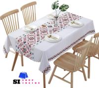 Mantel Moderno de Estilo Geométrico Impreso en Tela PVC Impermeable y Resistente al Aceite - details 8