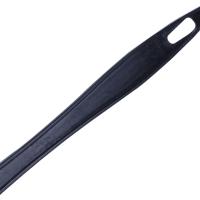 Plumero de plumas de pavo con mango de plástico negro, herramienta de limpieza (blanco), 35cm, 1 unidad - details 5