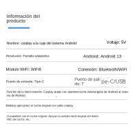 CarPlay Smart Ai Box Android inalámbrico CarPlay Android Auto Adaptador para Netflix para sistemas inteligentes de coche de YouT - details 0