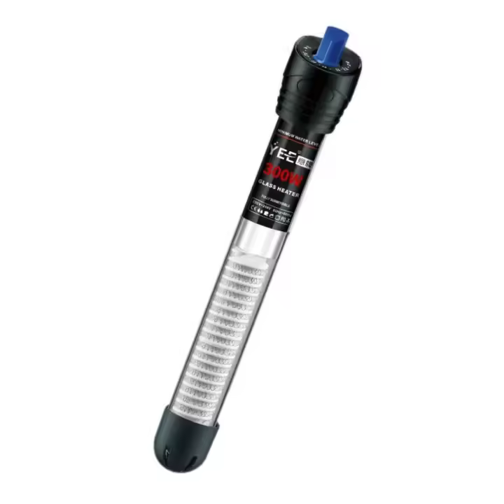 Calentador sumergible ajustable de acero inoxidable con varilla calefactora para pecera de 25-300W 12-34 ° C Calentador Automático de Acuario para Tortugas/Peces - 1