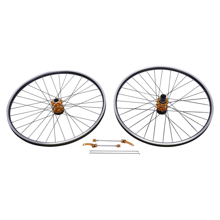 Juego de ruedas delanteras y traseras para bicicleta de montaña, Llanta de Aleación de aluminio, freno de disco, 27,5 pulgadas - 1