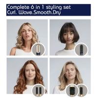 Nuevo estilizador de pelo Seco 6 en 1, Cepillo Multifuncional de 1000W para Cardar y Rizar el Cabello - details 4