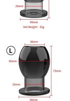 Leten Hollow Butt Plug SM Enema espéculo entrenador expansor Anal dilatador limpieza del ano BDSM Buttplug juguetes sexuales para mujeres - details 10