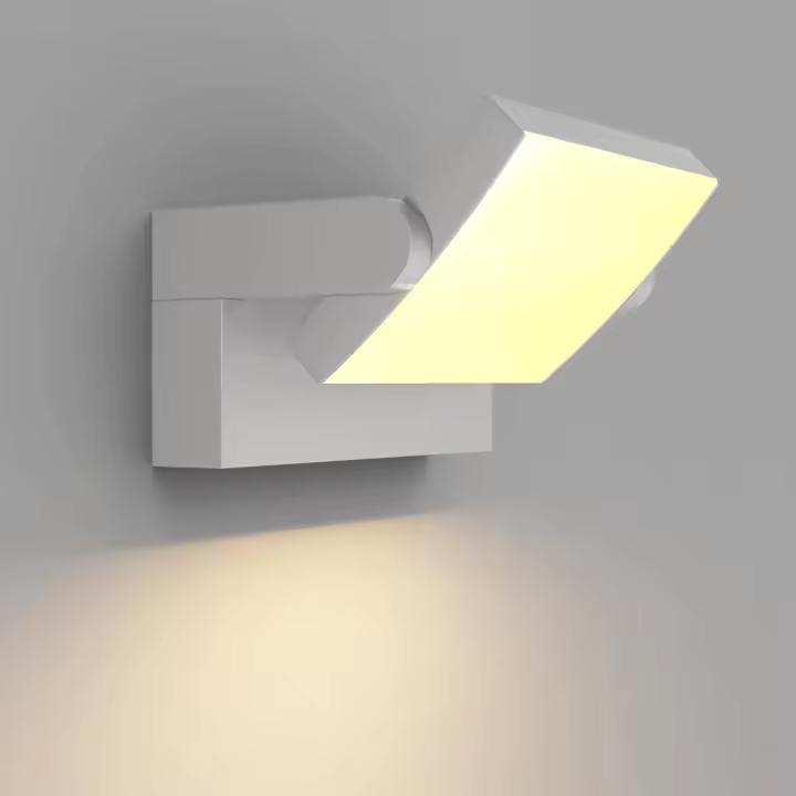 Lámpara LED de Pared de 24W para Exterior Interior IP65, Luz de Pared Ajustable, Moderno Apliques de Pared Aluminio para Entrada Jardines Pasillo Sala, Blanco Cálido 2700K-3000K, Bronce - 1
