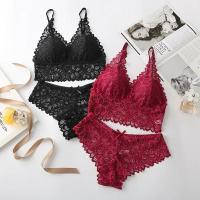 Conjunto de Lencería de Encaje sin Costuras para Mujeres Conjunto de Sujetador y Panty Bordado con Encaje Intimidad con Estilo - details 11