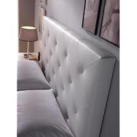 Cabezal tapizado Rombo 160X60 Blanco, Acolchado con Espuma, 8 cm de Grosor, Incluye herrajes para Colgar - details 6