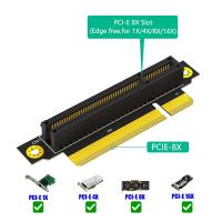 Tarjeta elevadora PCI-E 8X 3,0 de 90 grados, macho a hembra, para servidor 1U, Dirección de instalación hacia la CPU - details 2