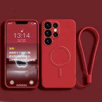 Funda de Silicona Líquida Magsafe Carga Inalámbrica Magnética para Samsung Galaxy S25 S24 S23 S22 Ultra Plus Fe A55 A15 A35 4g 5g Accesorios de Electrónica - details 9