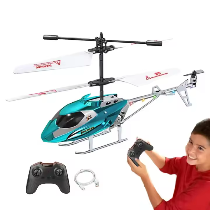 Helicóptero de juguete para niños, Avión de juguete, Avión de Control remoto, modelo de avión, juguetes con pedal de 1 tecla - 1