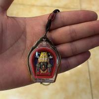 Colgante de Caja Kawu Box Estatua de Buda de Arcilla Púrpura Hecha a Mano Diosa del Tesoro Zajilam - details 11