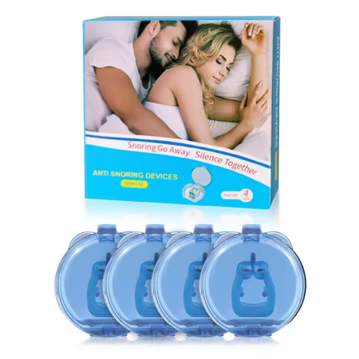 4 tapones antirronquidos, reutilizables, antirronquidos, tapón antirronquidos, imán antirronquidos, clip para la nariz, antirronquidos, previene los ronquidos, posible mejor respiración para un sueño tranquilo - 1