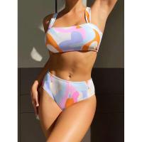 Bikini de cintura alta, Tre 2025 Conjunto de bikini bandeau sexy para mujer, Traje de baño brasileño para mujer - details 5