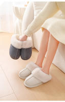 Zapatos de algodón versión coreana de las mujeres de invierno zapatillas de algodón de gamuza casa otoño e invierno pareja pelo grueso zapatillas antideslizantes transpirables pisando mierda - details 10