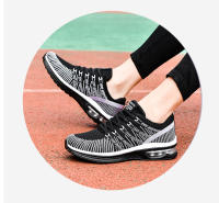 Zapatos transpirables para correr de marca para mujer, zapatos deportivos con cojín de aire para exteriores, zapatillas ligeras, calzado atlético cómodo - details 5