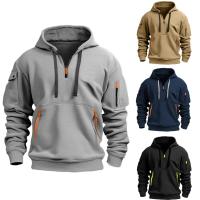 Camiseta Casual con Capucha de Vellón Manga Grande, Múltiples Bolsillos, Ajuste Suelto, Moda para Hombres y Mujeres, Sudadera a la Moda en Talla Grande - details 1