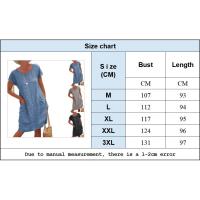 Vestidos informales para Mujer, novedad De verano 2025, vestido De manga corta De lino y algodón, Vestidos Negros para Mujer - details 3