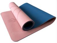 Engrosamiento amortiguador de choque gimnasio tierra estera TPE183*80*0.8cm antideslizante posición línea yoga estera - details 1