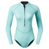 Mujer Diver 2mm neopreno equipo de buceo rosa Bikini de manga larga traje de baño coreano surf traje de baño Snorkeg - details 6