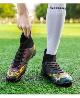 Zapatos de fútbol juveniles de caña alta con clavos largos antideslizantes para deportes de entrenamiento en oferta - details 13