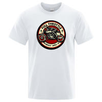 Camisetas de motorista Full Throttle Cafe Racer Rockabilly, Camiseta de algodón, ropa de calle informal de marca, camisetas de moda Harajuku 2022 - details 9