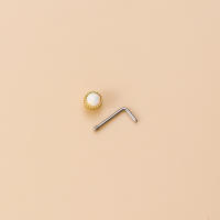Piercing de acero inoxidable para el tabique de la nariz, piercing quirúrgico de 2 piezas, joyería corporal de alta calidad, venta al por mayor - details 4