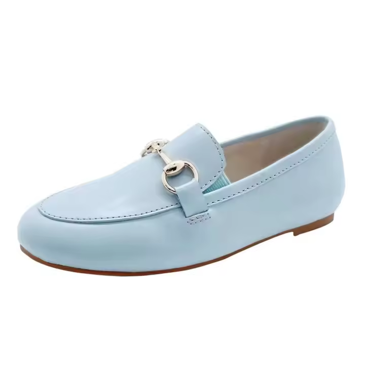 Nuevos zapatos planos resistentes, zapatos casuales de piel de vaca para niños - 1