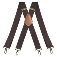 Retro Suspender para Hombres Grueso, Grande, Alto, 3.5cm, Cruzado X, 4 Ganchos de Presión, Pantalones Elásticos, Bodas y Fiestas - details 6